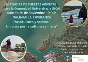 Jornada de puertas abiertas organizada para la Comunidad Universitaria PTGAS y PDI en las salinas...