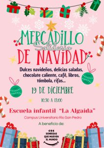 Mercadillo navideño solidario en la Escuela Infantil “La Algaida”