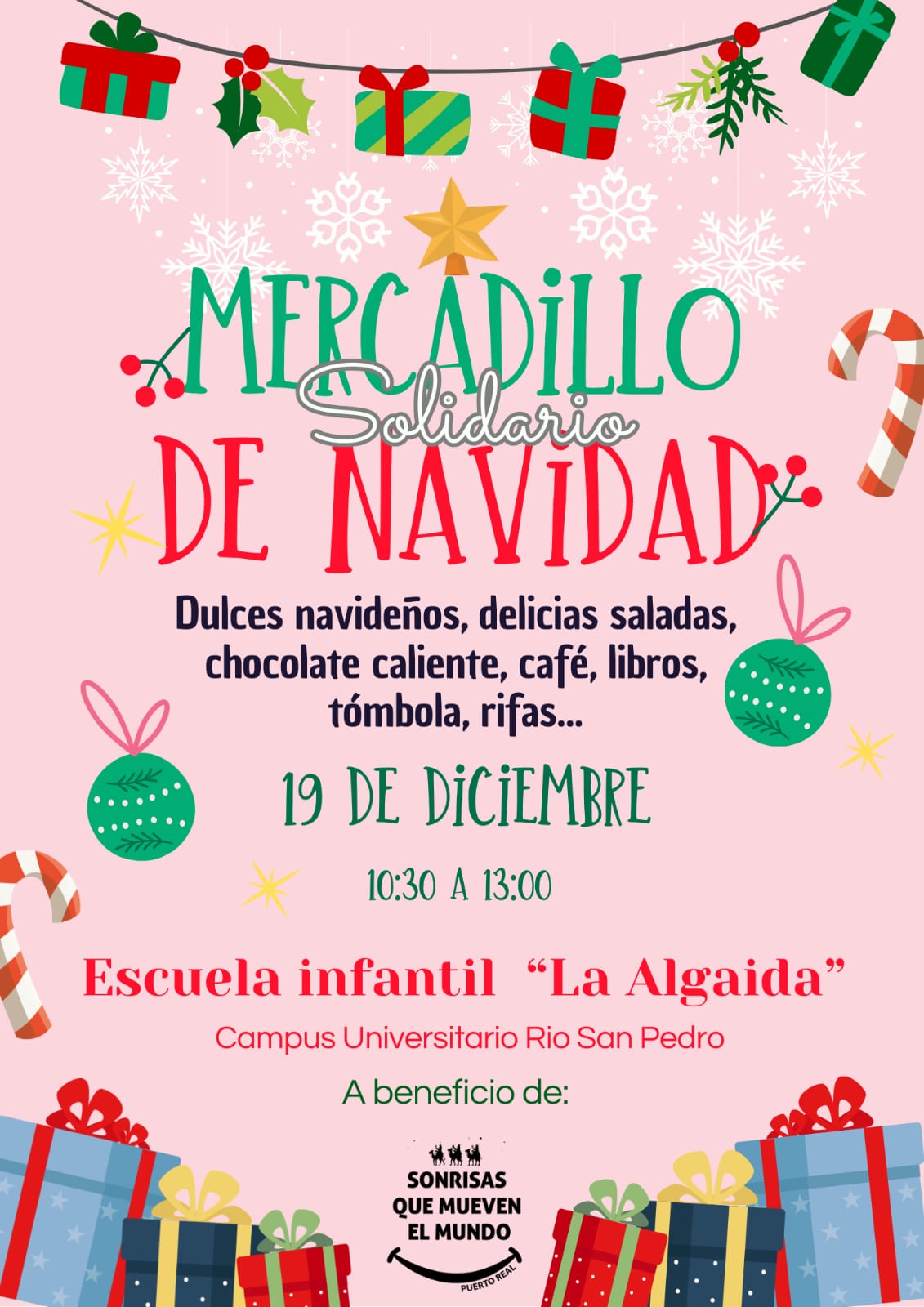 Mercadillo navideño solidario en la Escuela Infantil “La Algaida”